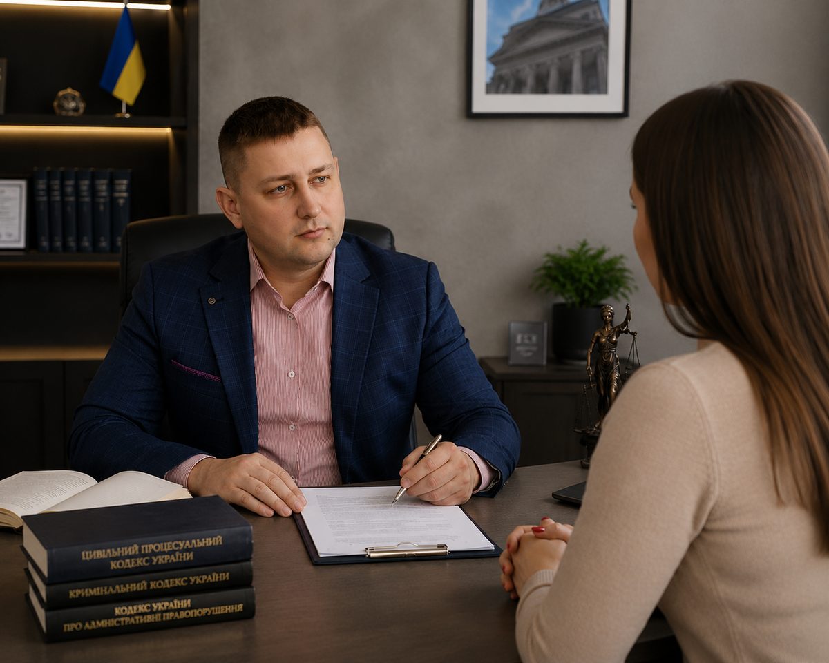Адвокат Мерцалов Максим Юрійович під час юридичної консультації